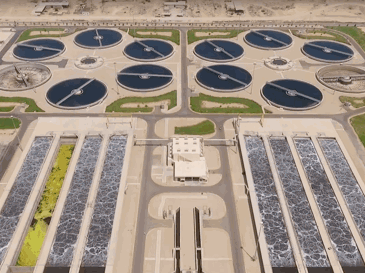 The capacity to treat millions of litres of waste water daily 